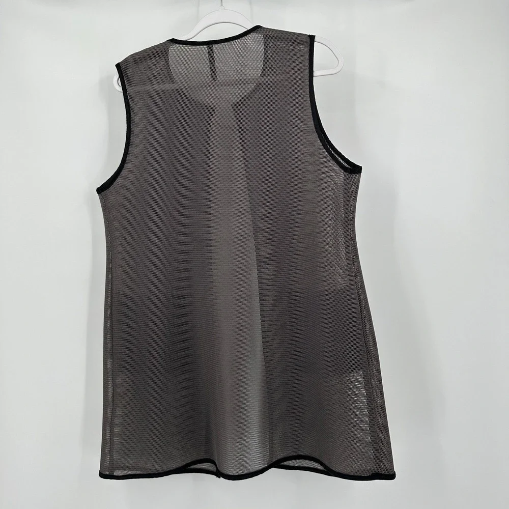 IC by Connie K Womens Sheer Mesh Cyberpunk Vest Size S Avant Garde Industrial